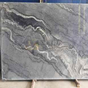 布鲁斯灰西灰院石天然理石海洋蓝酒店AWI别墅大庭园广林地砖意大