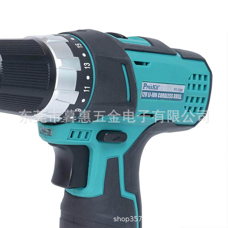 台湾冲T宝工P-1206GPT-1206G12V锂电钻起电动螺丝刀击钻子机家用