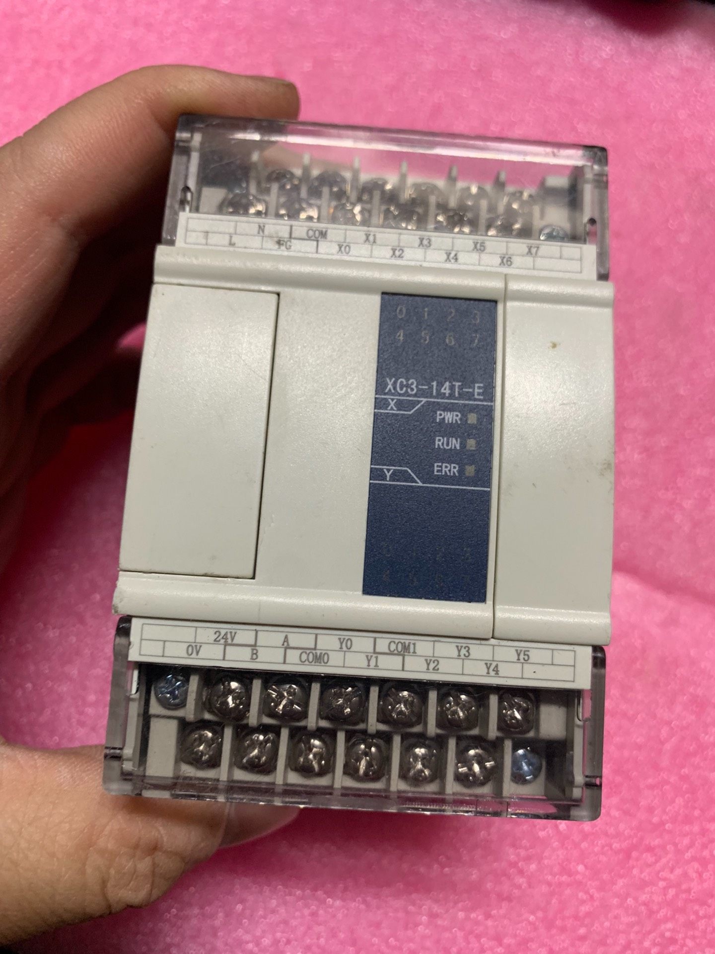 信捷PLC，XC3-14T-E，实物拍摄，议价出，拆机包好。