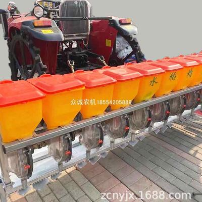 厂家供应水稻直播机10/12行水田旱田水稻精播机多行精量点播机械