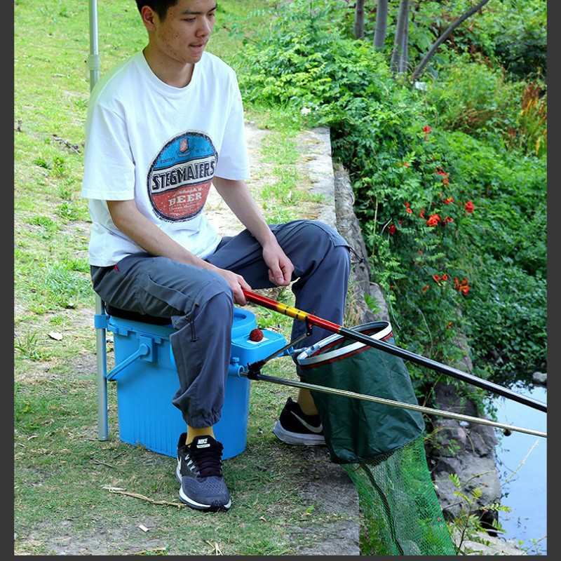可坐桶箱0ra桶迷你钓鱼一加厚钓钓钓钓鱼多功能箱活鱼箱轻便箱筏