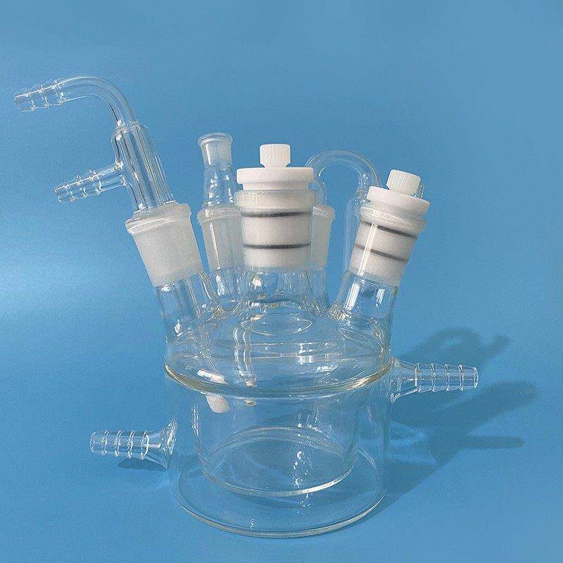 北京精科 250ml密封五口电解池 150ml 氧化还原反映实验电解槽
