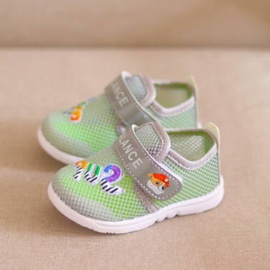 实心底0-1-3岁宝宝，透气网鞋男女童运动鞋夏季软底防滑婴儿学步鞋