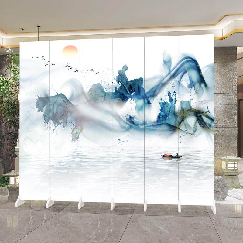 新中式家用屏风隔断屏障玄关背景墙房间卧室入户办公室简易折叠,住宅家具,庭院屏风,淘宝优惠券,粉丝福利购,淘宝优惠卷