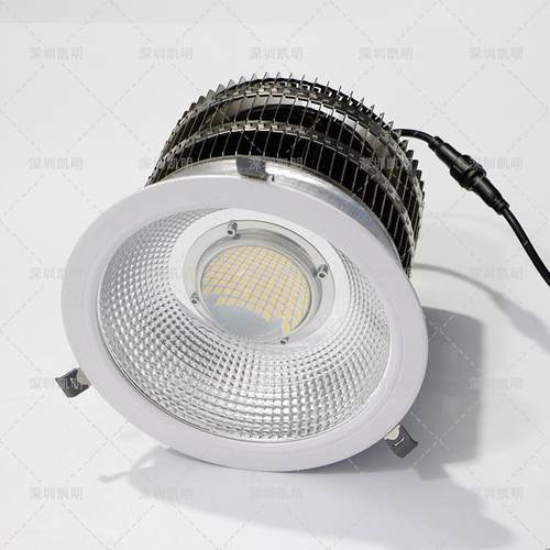 无风扇方案LED筒灯100W 120W 150W 200W 嵌入式10寸/14寸筒灯射灯