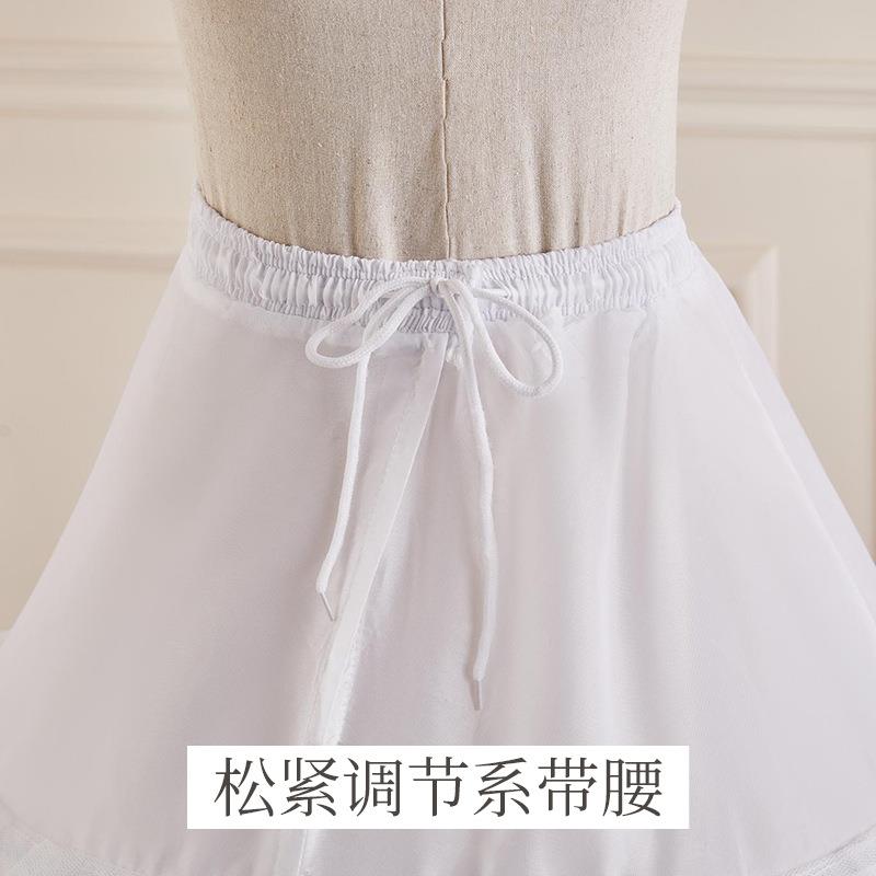 婚纱礼服裙撑各类齐地束腰加大超蓬有骨内衬洛丽塔花嫁衬裙图片