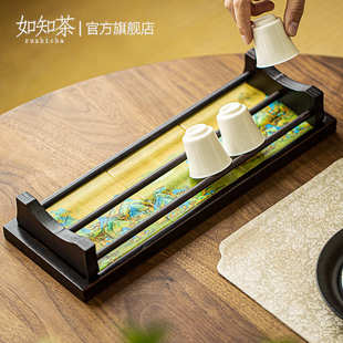 重竹沥水茶杯架晾杯架收纳置物架创意吸水茶托盘茶道功夫茶具配件