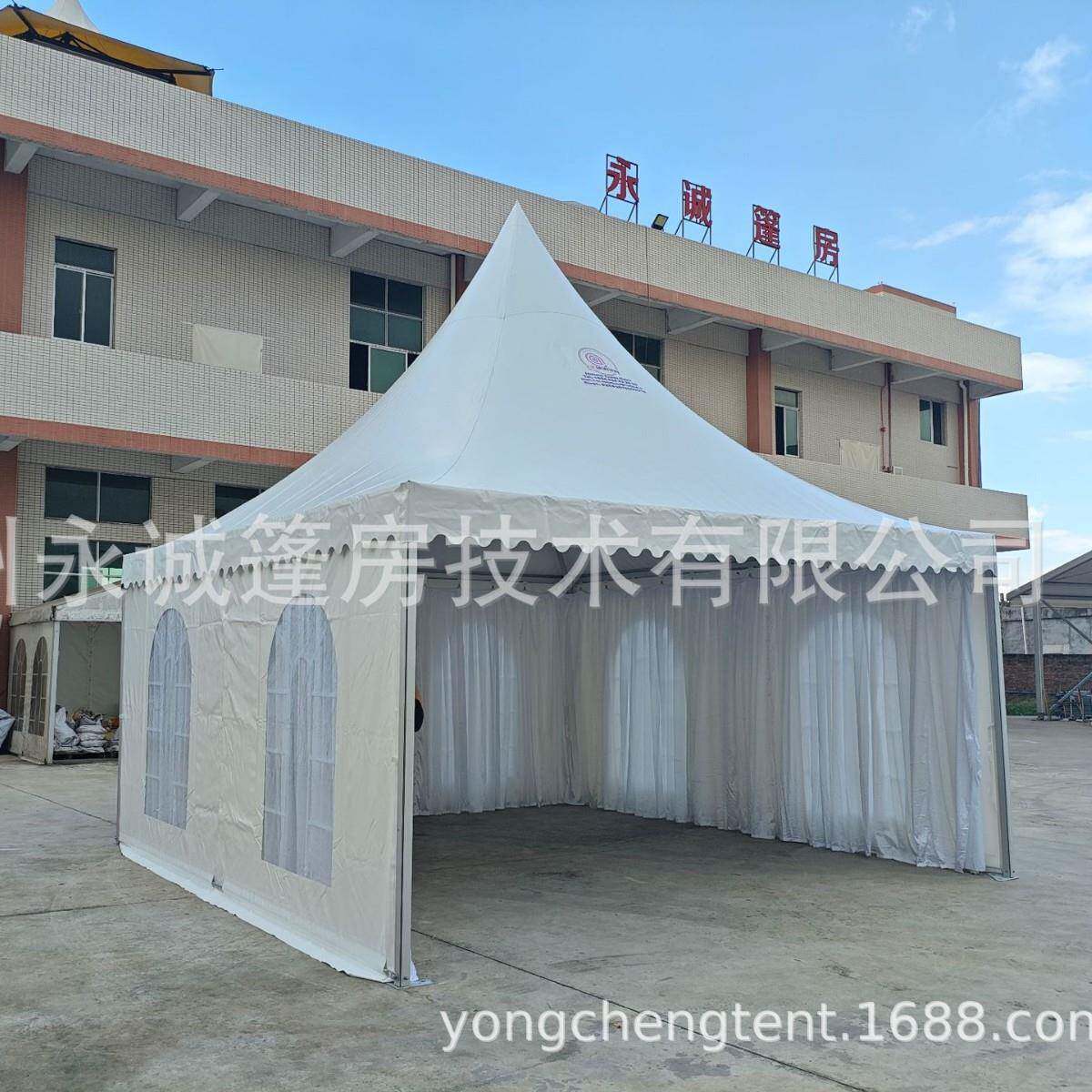 6X6米户外活动接待展览篷房户外铝合金婚庆派对尖顶帐篷