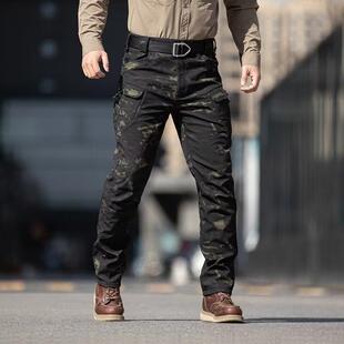 4PCS Mens SlimFit Tactical Cargo Pants Durable Ripstop Work
