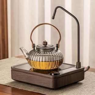 蒸煮紫砂炉电茶器壶室内家用抽水耐高温陶茶壶玻璃茶炉烧水一体