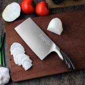 十八子作锋利不锈钢菜刀雀开屏家用斩骨切片斩切两用刀切肉切菜刀