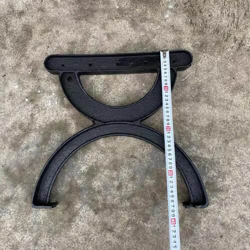 公园椅脚户外长椅塑木座椅球墨铸铝铁艺长凳脚庭院椅子配件厂家