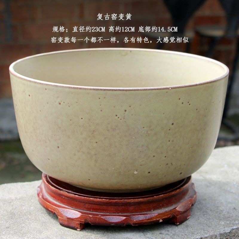 瑕疵处理多款碗莲睡莲水培花盆莲花水生植物陶瓷荷花无孔盆大新品