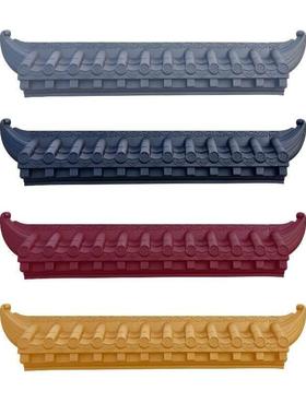 25cm小号免架子彷古瓦新中式一体塑料壁饰挂饰玄关壁饰立体屋簷瓦