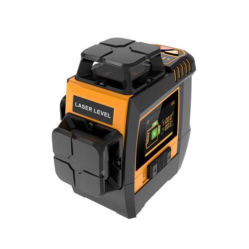 激光水平仪侧面带屏12线绿光投线仪laser level精度强光细线LCD