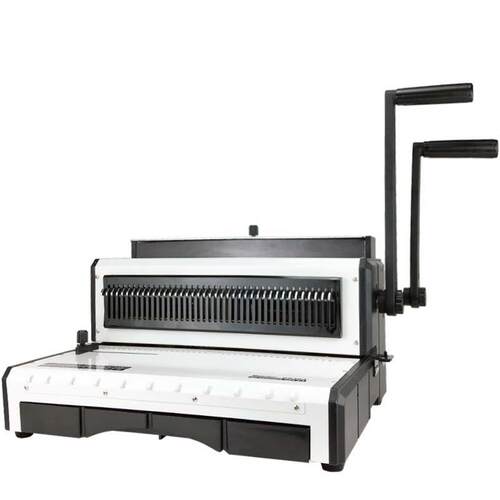 G930A重型梳式胶圈夹条装订机抽刀方孔手动打孔机厂家广州装订机