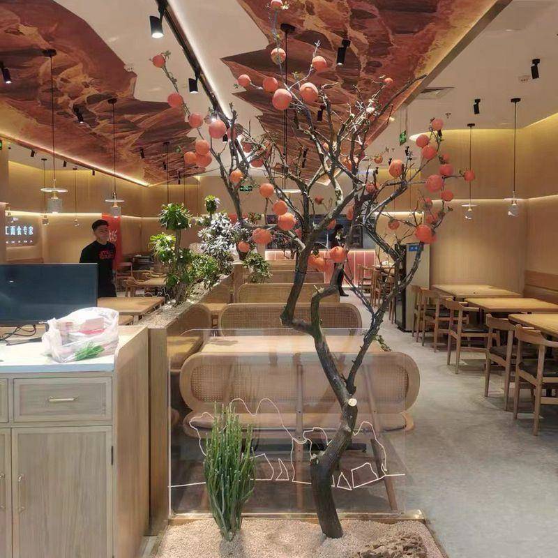 枯树造型树天然实木干树枝装饰猫咖啡店橱窗庭院布景大型落地假树