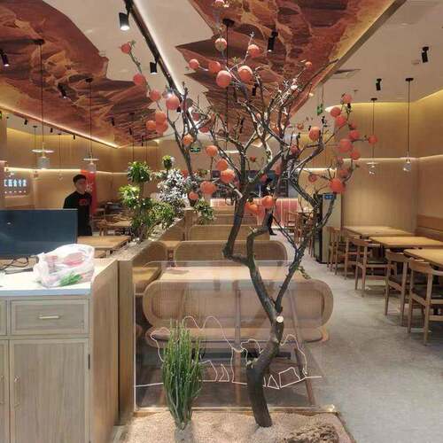 枯树造型树天然实木干树枝装饰猫咖啡店橱窗庭院布景大型落地假树