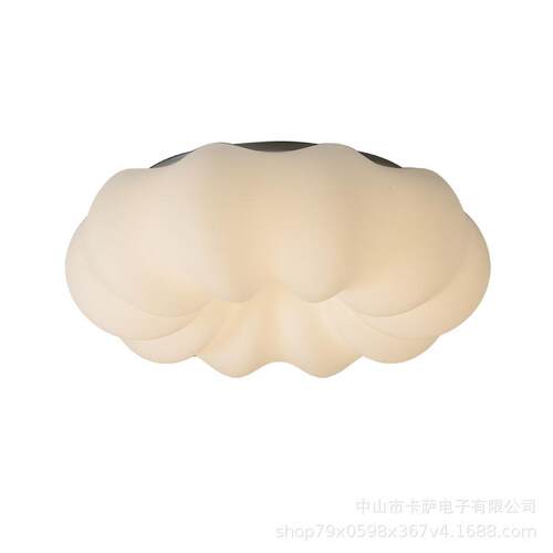 法式奶油风云朵吸顶灯现代简约客厅餐厅灯北欧卧室房间南瓜灯具