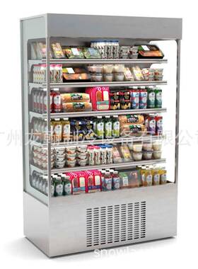 开放型蛋糕展示柜冷藏直角商用熟食甜品冰柜风冷水果保鲜柜