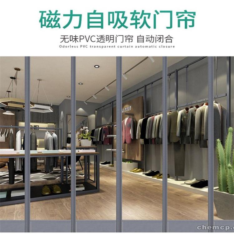 自吸软门帘透明pvc磁吸门帘45公分宽,2.4高,8片按门口尺寸下