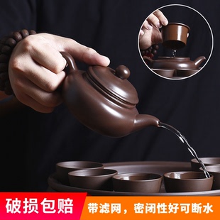 优选宜兴紫砂壶大容量西施壶过滤泡茶壶手工仿古壶陶瓷家用茶壶杯