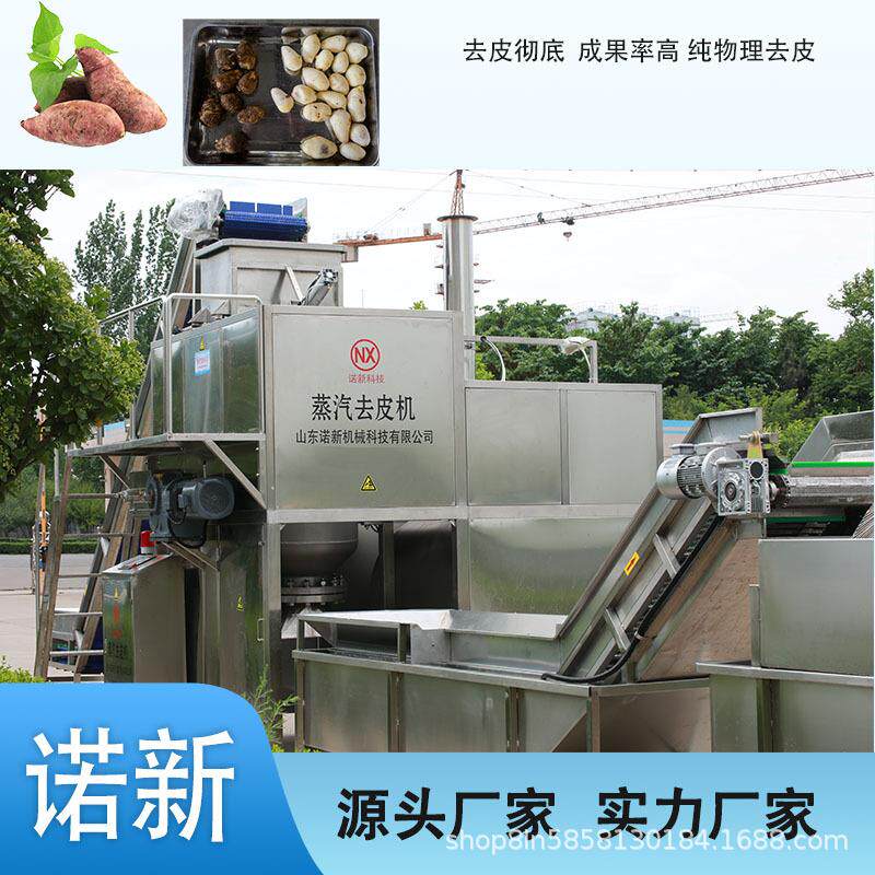 葡萄黄桃红薯批量脱皮机全自动桃子蒸汽去皮机诺新科技