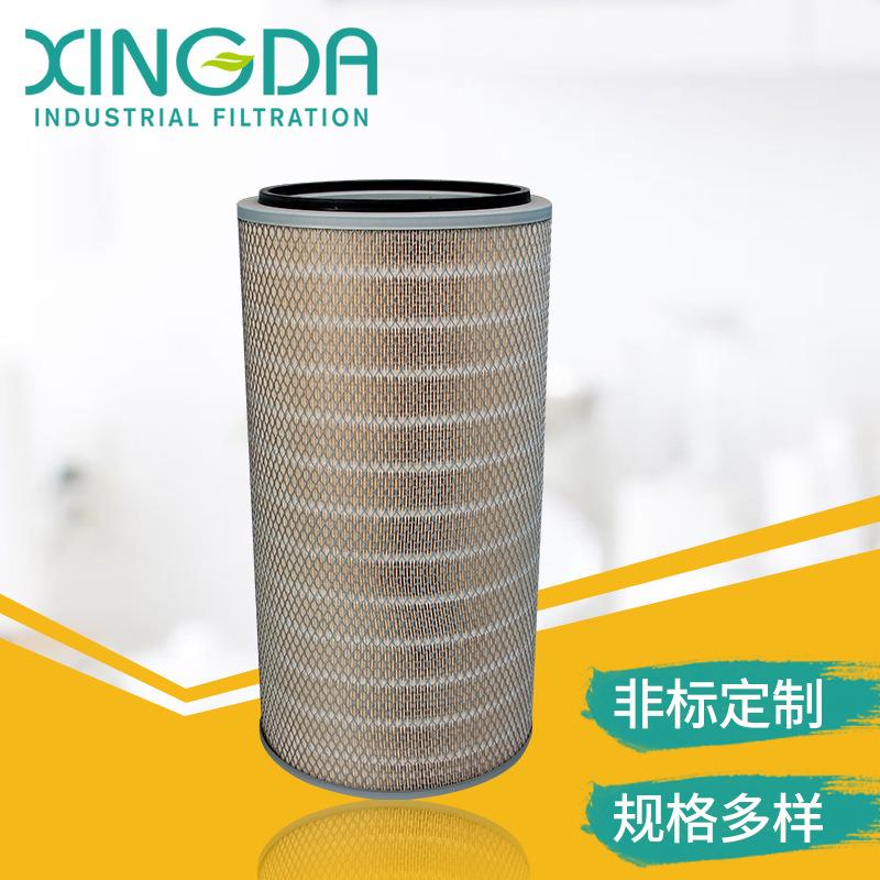 江苏兴达供应净化供应滤筒木浆耐阻燃纤维滤筒除尘滤筒设备