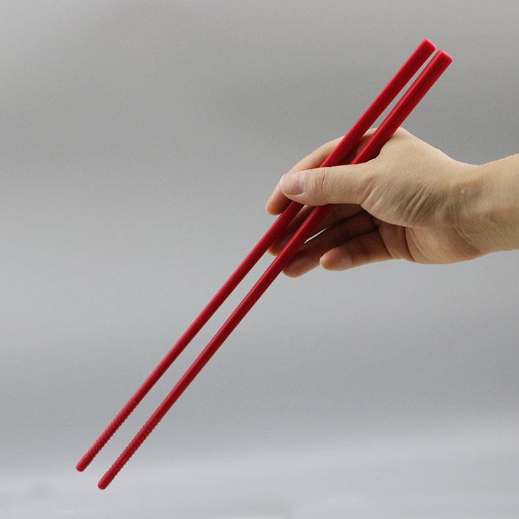 加长筷子矽胶油炸筷子公筷火锅筷子拌面条防滑筷耐高温30cm