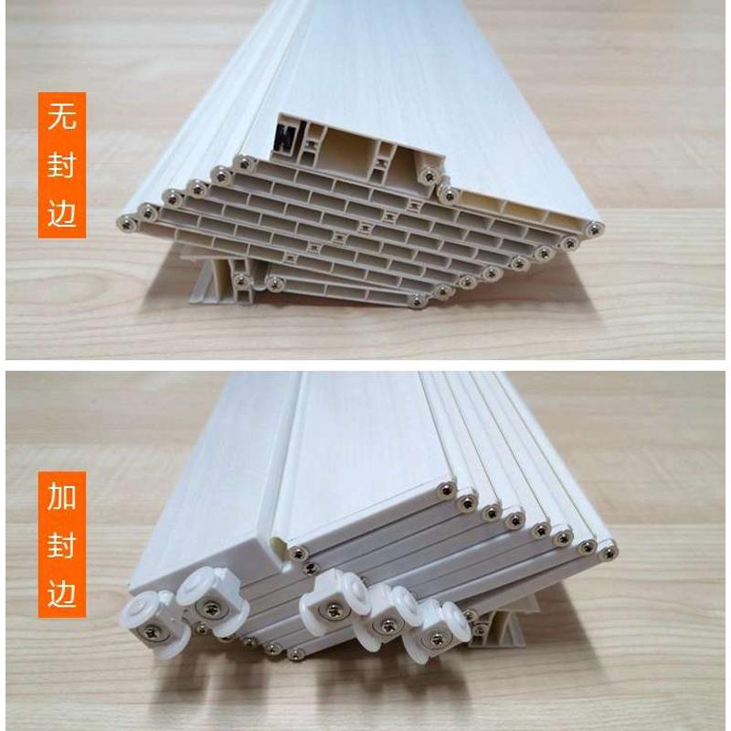 定制折叠门吊隔断简易然推拉门门轨pvc厨房门临时气免开放式打孔