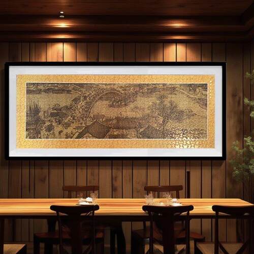 1000张98×34清明河拼图相框98×38 81.3×40.6 102*34壁挂相框