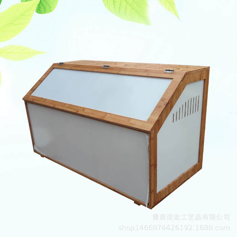 新款木质亚克力芦丁鸡饲养箱家居金丝熊宠物箱实木造景宠物保温箱