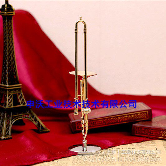 铜质镀金长号模型西洋乐器长笛黑管萨克斯圆号小号巴里东模型摆件