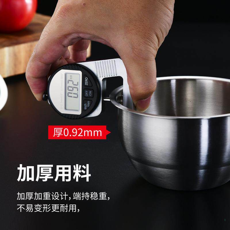 乐在304不锈钢蒸蛋碗加厚不锈钢单层碗儿童宝宝辅食碗 鸡蛋羹炖盅