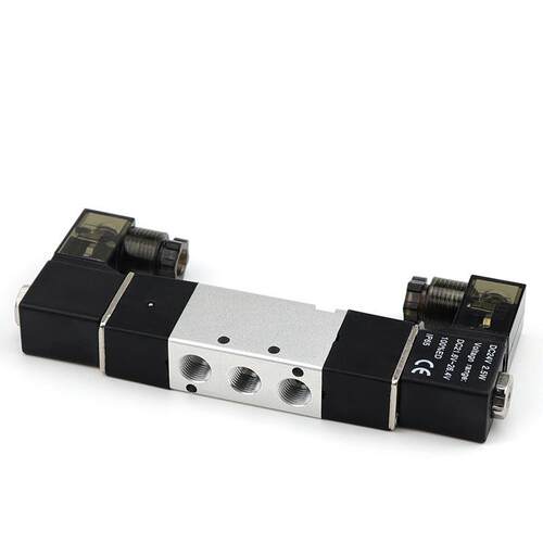 双线圈两位五通电磁阀4V120-06DC12VDC24VAC6VAC110VAC220V