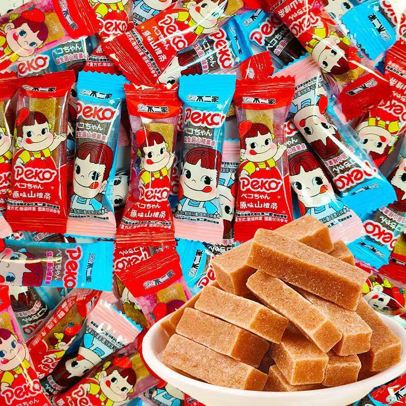 正宗不二家糖葫芦山楂棒棒糖结婚喜糖散装儿童零食休闲食品小吃