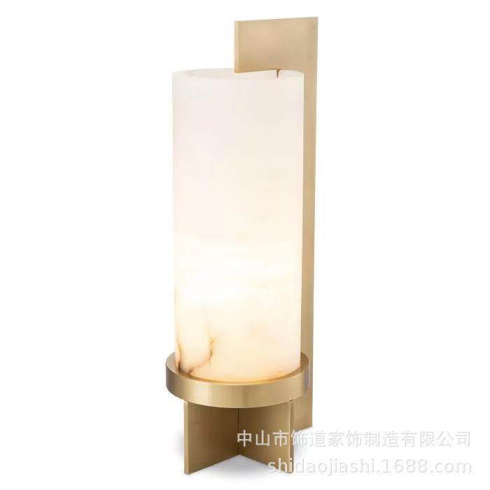 现代简约创意云石客厅北欧卧室摆件设计师新款书房书桌新款台灯具