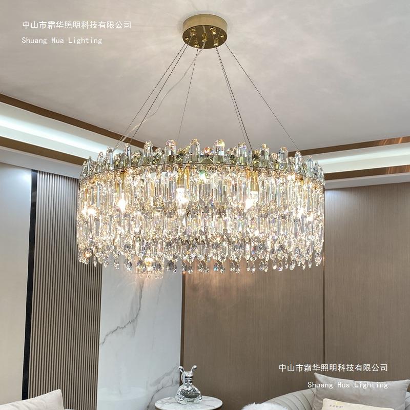 后现代时尚客厅轻奢水晶吊灯创意个性LED餐厅灯卧室灯具房间灯饰