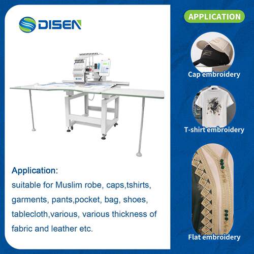 Industrial Single Head Cap Embroidery Machine 500*1200 Price