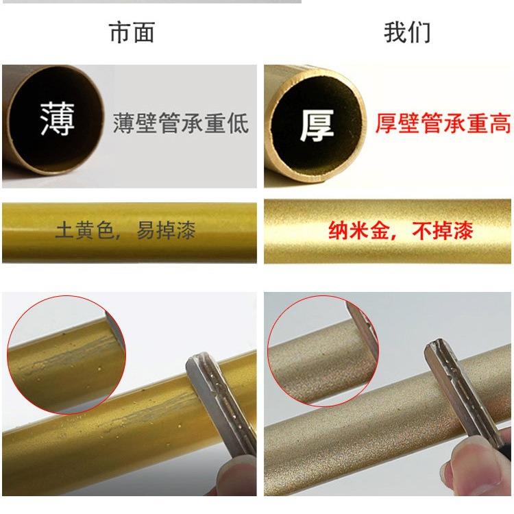 金色衣架服佐致(收装店专用展示架落地式铁装货童架陈女装挂衣杆