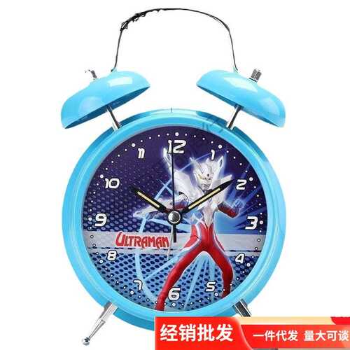 创意卡通儿童学生专用闹钟强力叫醒男孩起床静音卧室床头闹铃