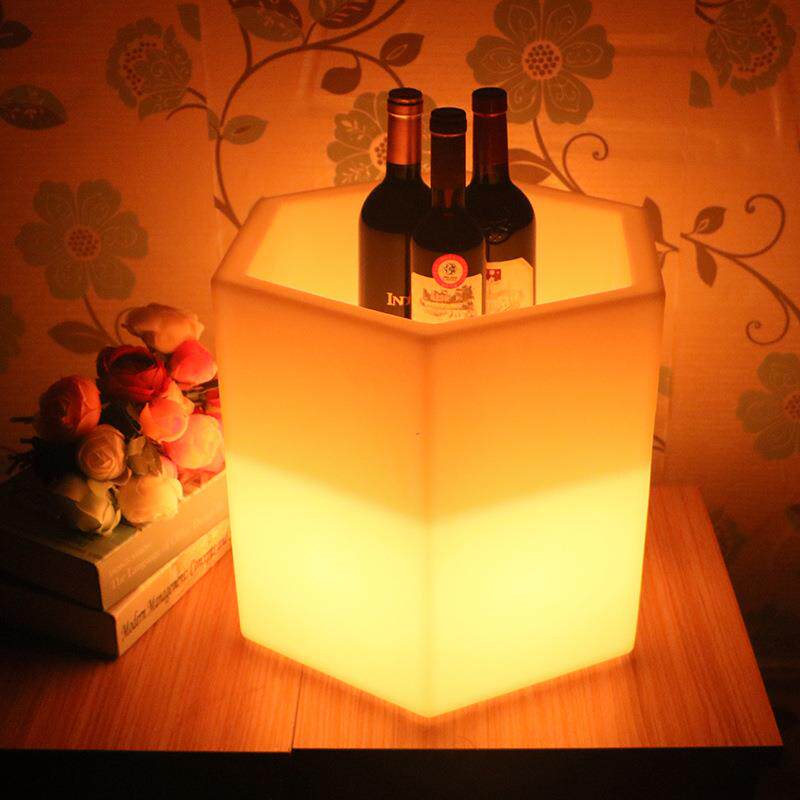 菱形塑料酒桶六角形红酒冰桶大容量户外冰块桶创意加厚酒吧啤酒框