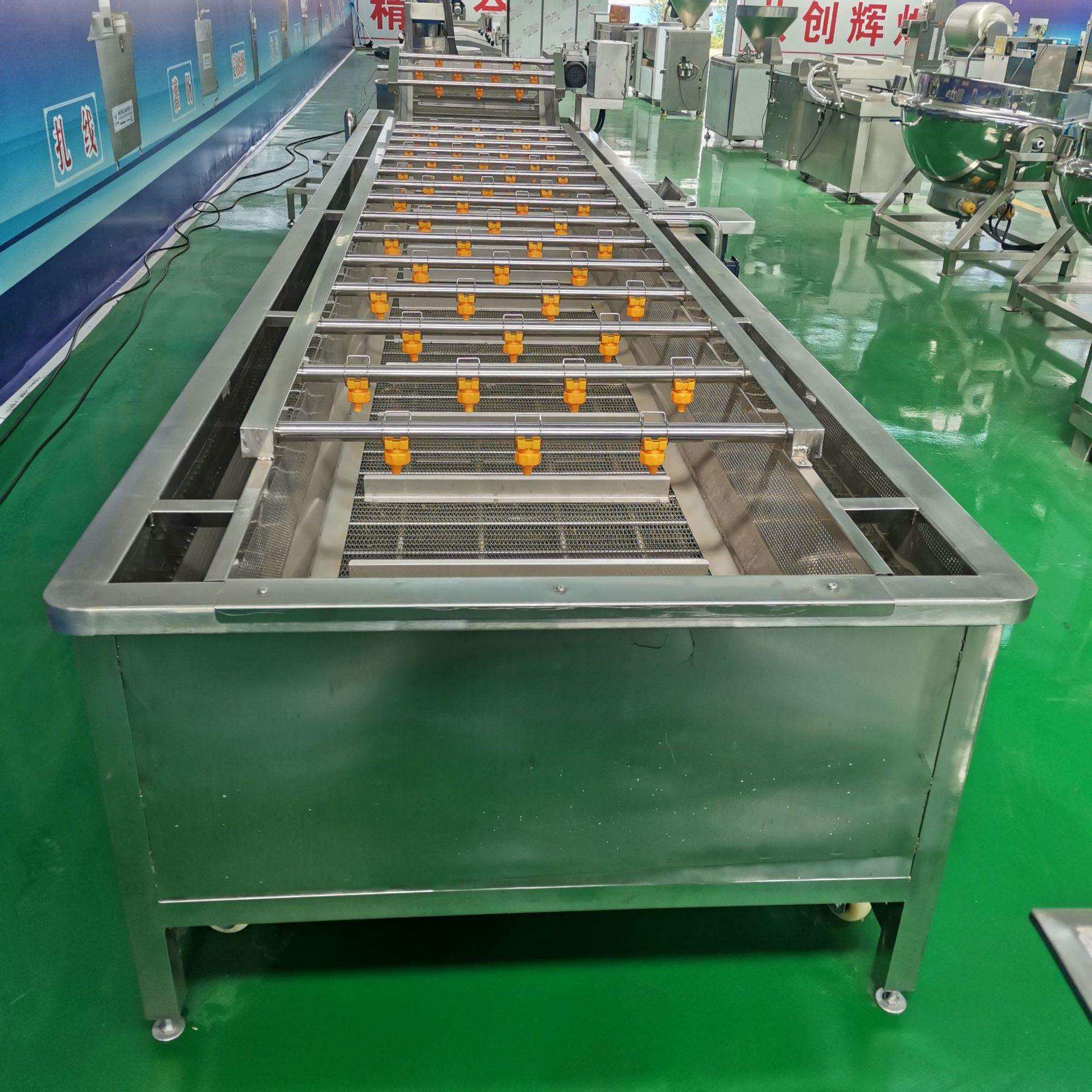 乌干菜连续式生产线全套芥菜清洗腌制加工线海白菜腌制加工流水线