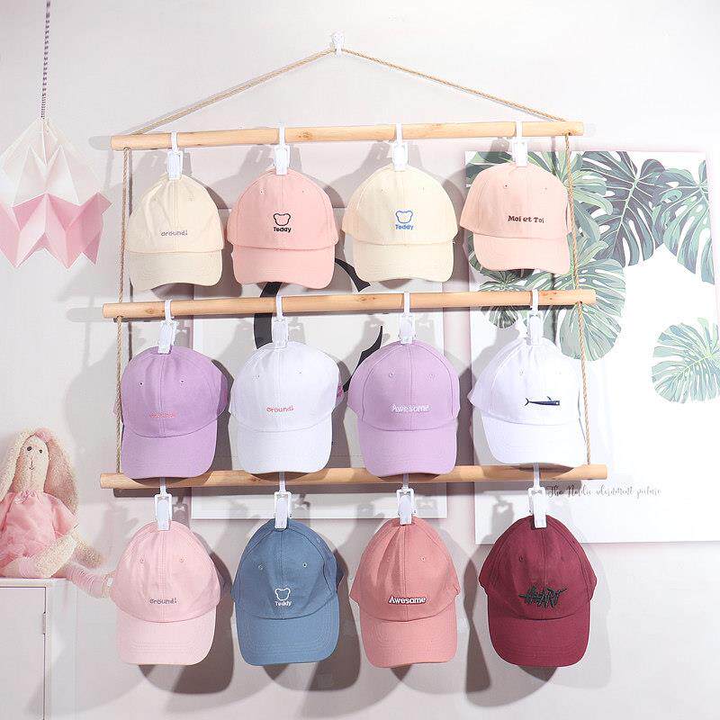 创意实木帽架帽子收纳架挂墙帽子架服装店帽子展示架帽子店陈列架