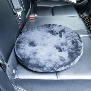 加厚款瑜伽旋转坐垫老人辅助工具圆形保暖垫子360°轴承海绵蒲团