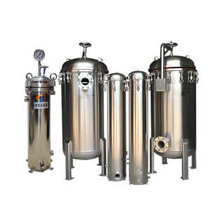 过滤工业污水袋式过滤器 多袋布袋式过滤机 不锈钢袋式过滤器