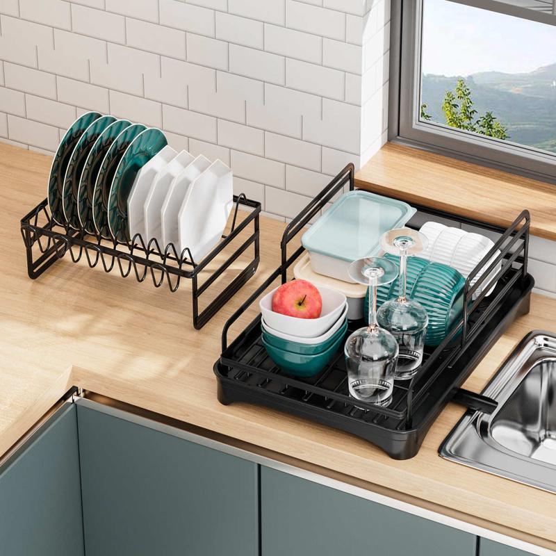 双层叠装厨房碗架沥水置物架家用碗柜放碗盘碗筷碗碟收纳架