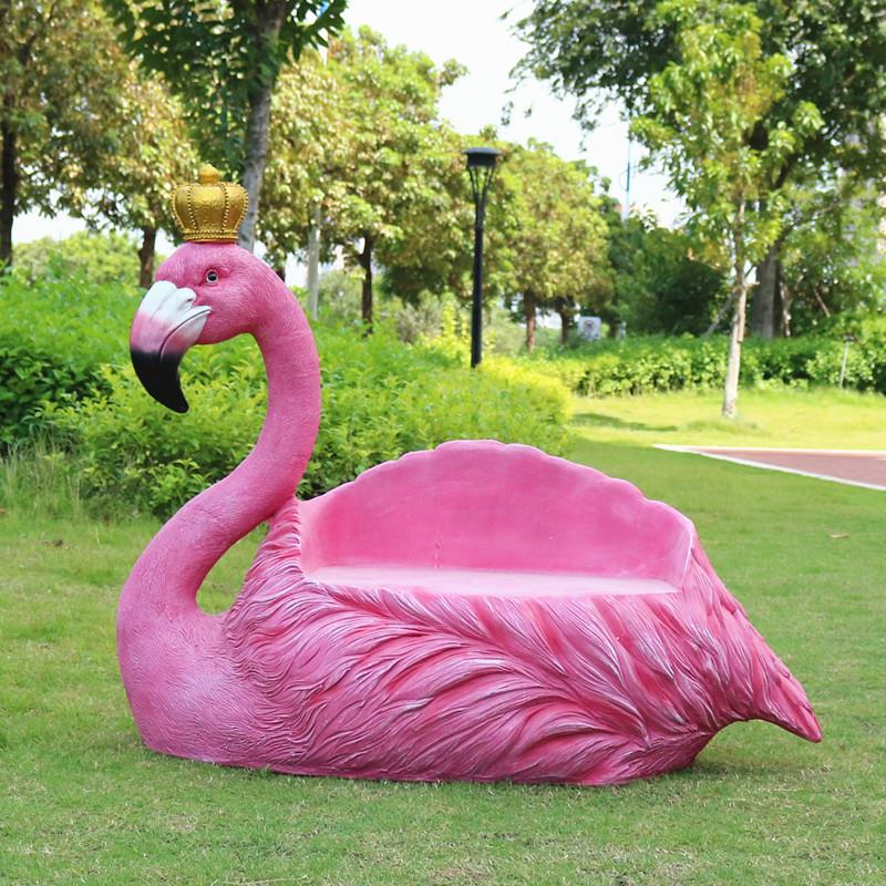 婚庆火鸟座椅玻璃钢烈雕tb-62354园景观仿林真动塑物模型橱窗庭小