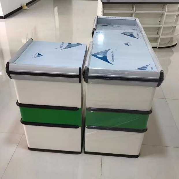 超市可选大型收银柜台超择现代颜色简约转角收款台收银台商