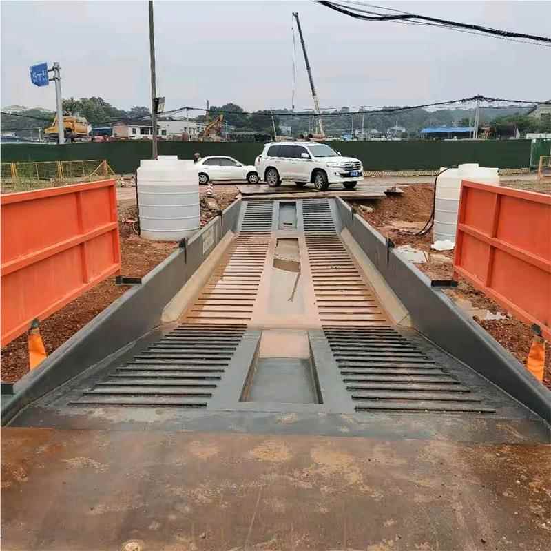 免695基动础可移洗车池水承重力强加厚方钢过池 工过水洗地车槽